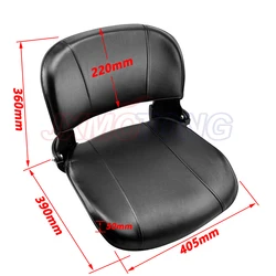 S Size Drift Trike Go Folding Seat Cushion with PU Leather Density Foam Comfortable for Kart ATV Buggy Car Saddle Replacement