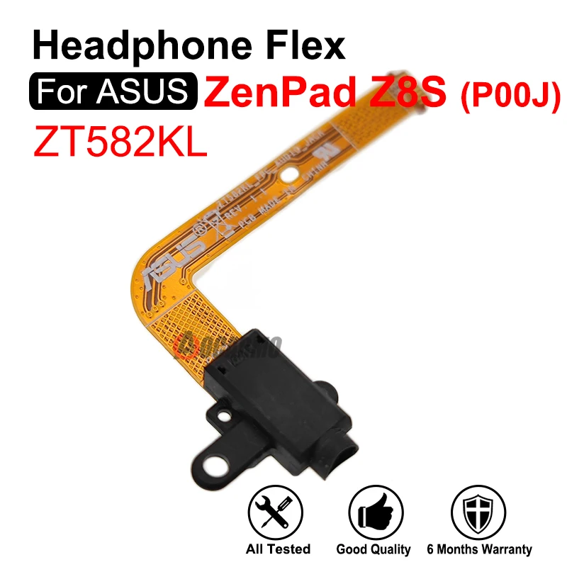 Aocarmo Replacement Part For ASUS ZenPad Z8S ZT582KL P00J Headphone Hole Earphone Jack Port Flex Cable