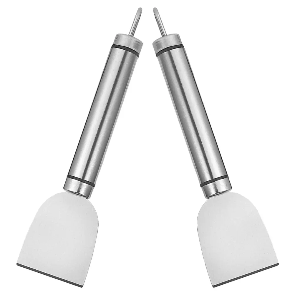 

2 Pcs 304 Stainless Steel Cleaning Scraper Shovels for Freezer Ice Grease Tools Home Kitchen Glass Wall Cleaner