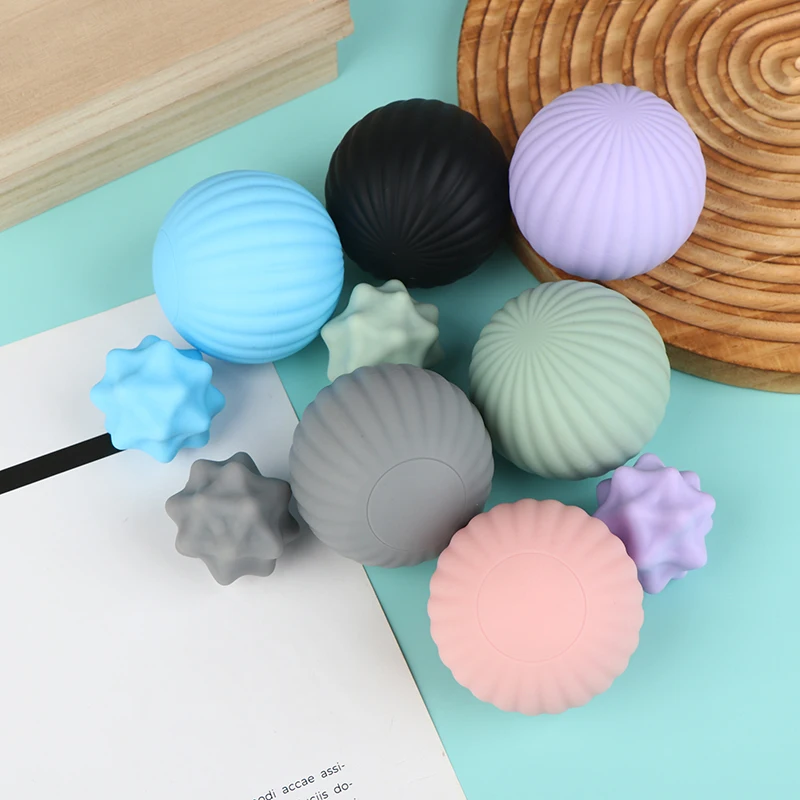 Balle de massage en silicone pour fascia, relaxation des tissus profonds, pour yoga, fitness, épaules, cou, pieds, mains, équipement de relaxation musculaire