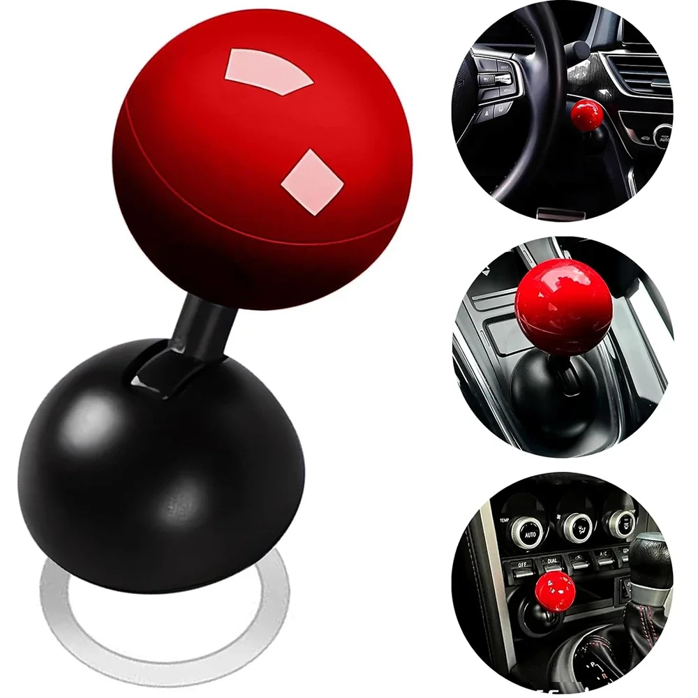 

Metal Car Push to Start Button Cover Rocker Car Engine Start Stop Button Joystick for Decorative Accessories