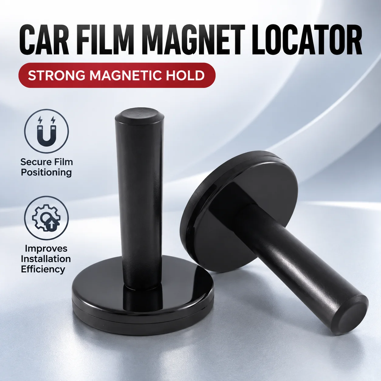 2Pcs Car Wrap Magnetic Film Holder Strong Magnet Locator for Vinyl Wrap PPF Window Tint Installation Positioning Fixing Tool