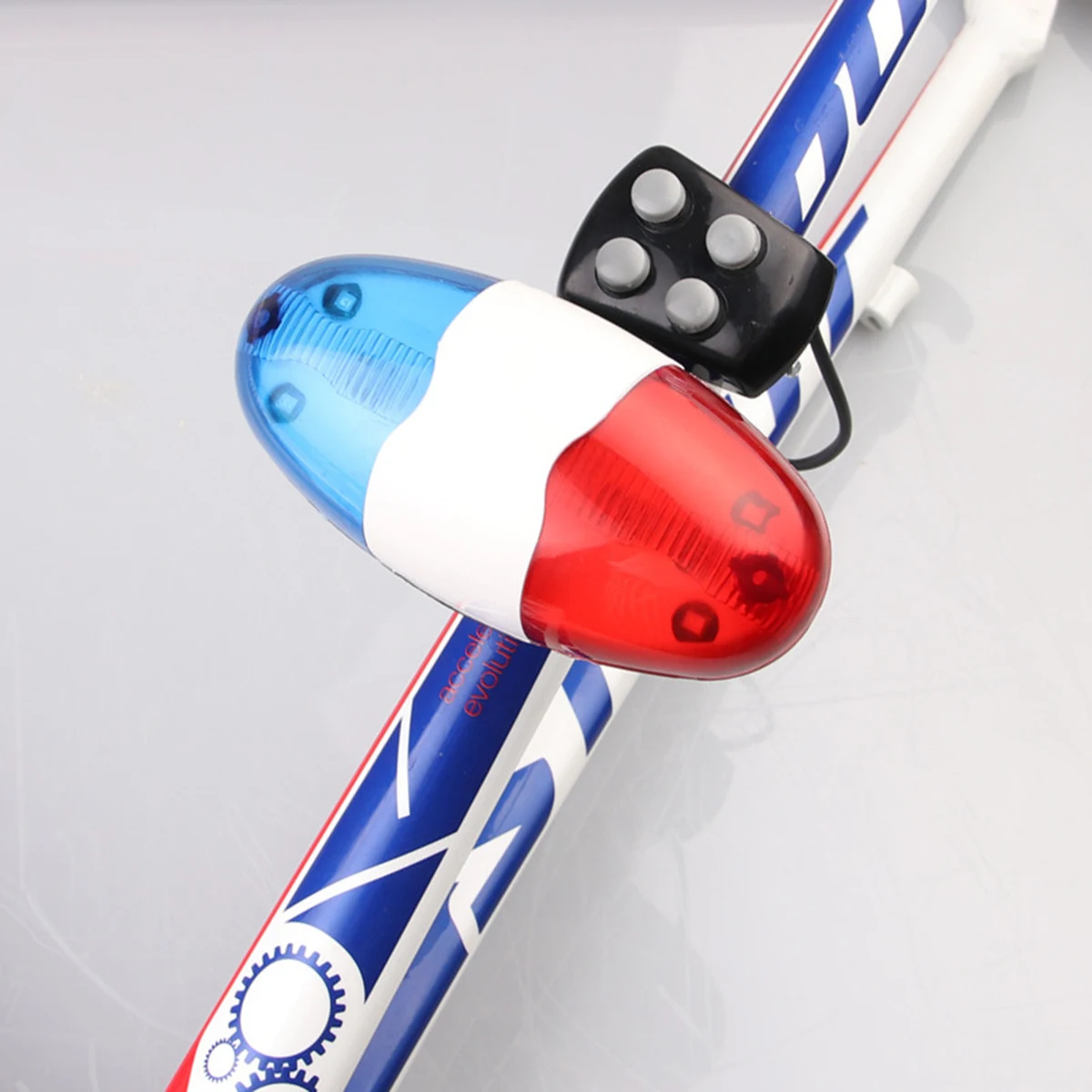 6 LED Bicycle Bell 4 Tone Warning Siren Light Electronic Cycling Bicycle Bike Bell Horn Alarm Bicycle Accessories image 4