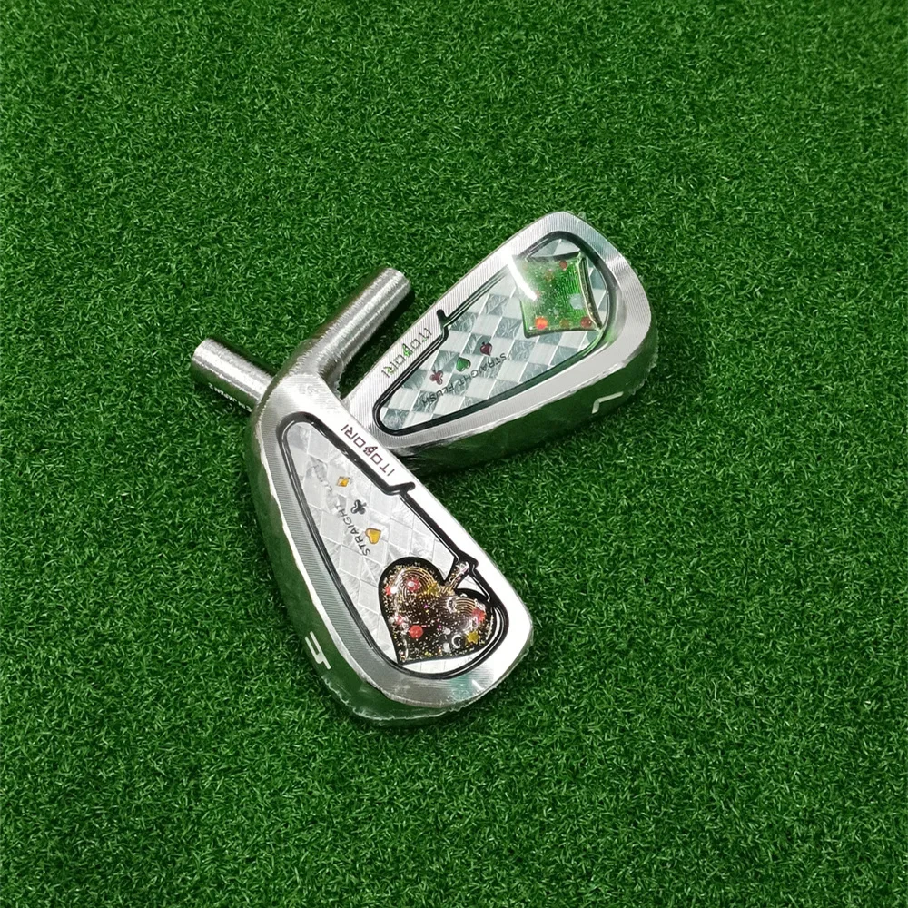 Poker silver irons (4.5.6.7.8.9.p,7pcs) with Shaft and Grips , S20C, Soft Iron Forged, 2024 Golf Clubs, 7Pcs