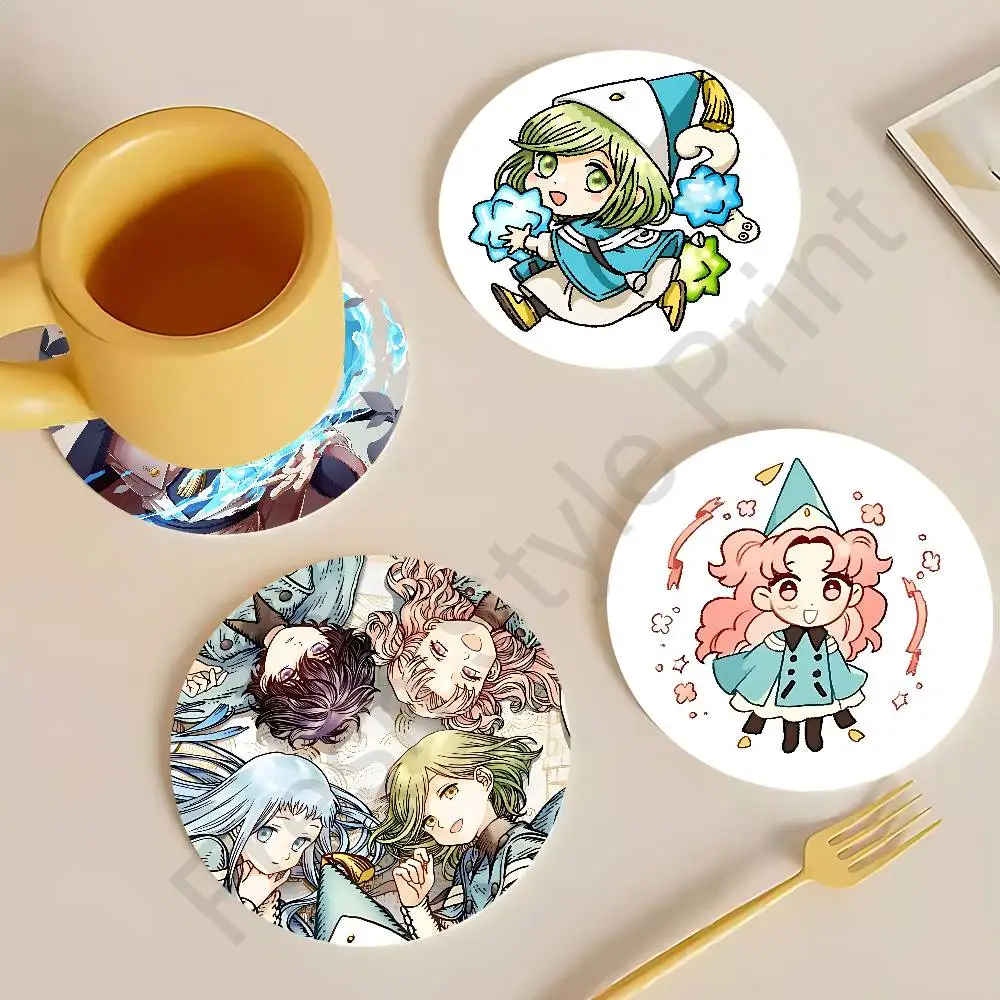 

T-Tongari Boushi A-Atelier Round Anime Wooden Coasters DIY Decorations Birthday Valentine Gifts