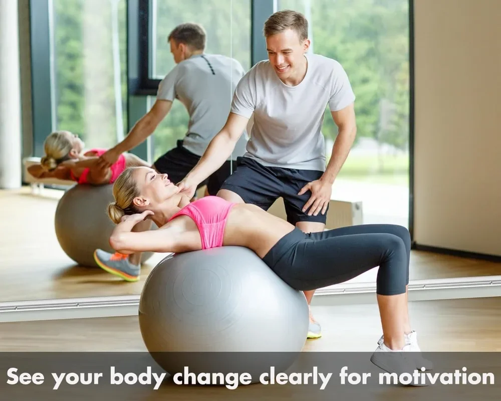 HOME-Home Gym Mirror 71 بوصة × 32 بوصة (كل) - قطعتان مرآة كبيرة لكامل الجسم لليوجا، مرآة حائط كبيرة بطول كامل للياقة البدنية، المرآب، D c