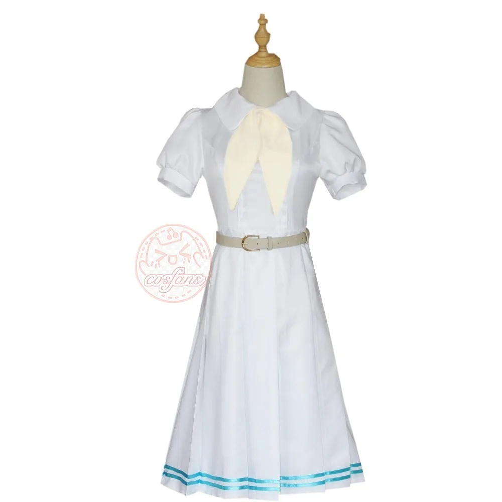فستان أنيمي Beastars الأبيض الأرنب Haru JK فستان موحد فستان أبيض أزياء Haru التأثيرية للنساء والفتيات أزياء حفلات الهالوماس