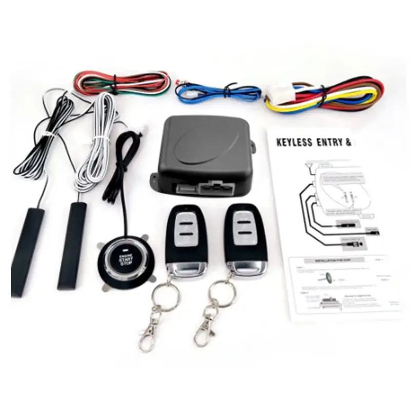 

A65P-Car SUV Switch Keyless Entry Engine For Start Alarm System Push Button Remote Control Stop Auto System