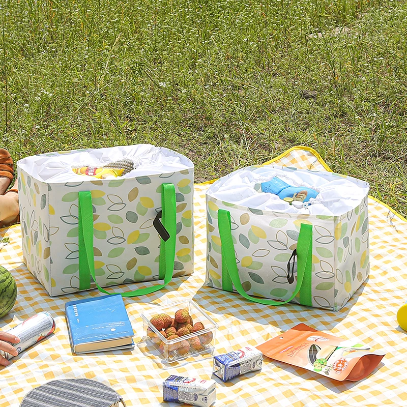 

Outdoor Large-capacity Picnic Bag High-quality Food Organizer Insulated Lunch Bag Picnic Tote Bag