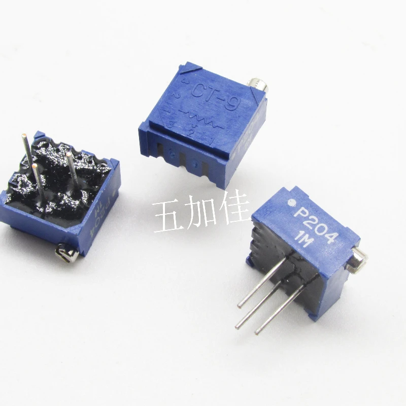 

10pcs/new Japan Imported CT-9 EP CT-9EP 204 200K Side Adjustment Pin Precision Adjustable Potentiometer