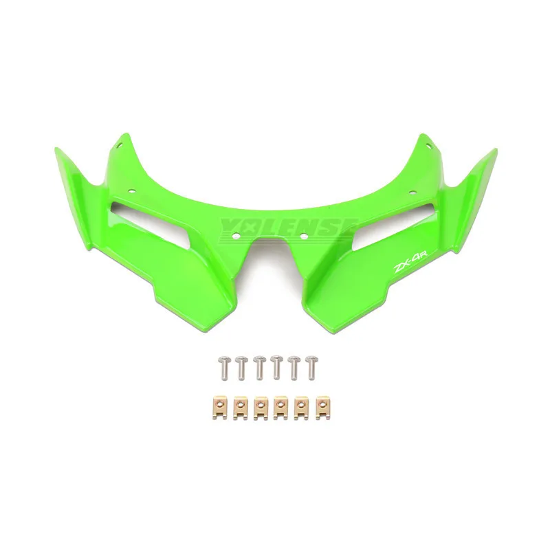 Motorcycle Front Fairing Winglets Aerodynamic Wing Shell Cover Protection Guards Kit For ZX-4RR ZX-4R ZX-25R