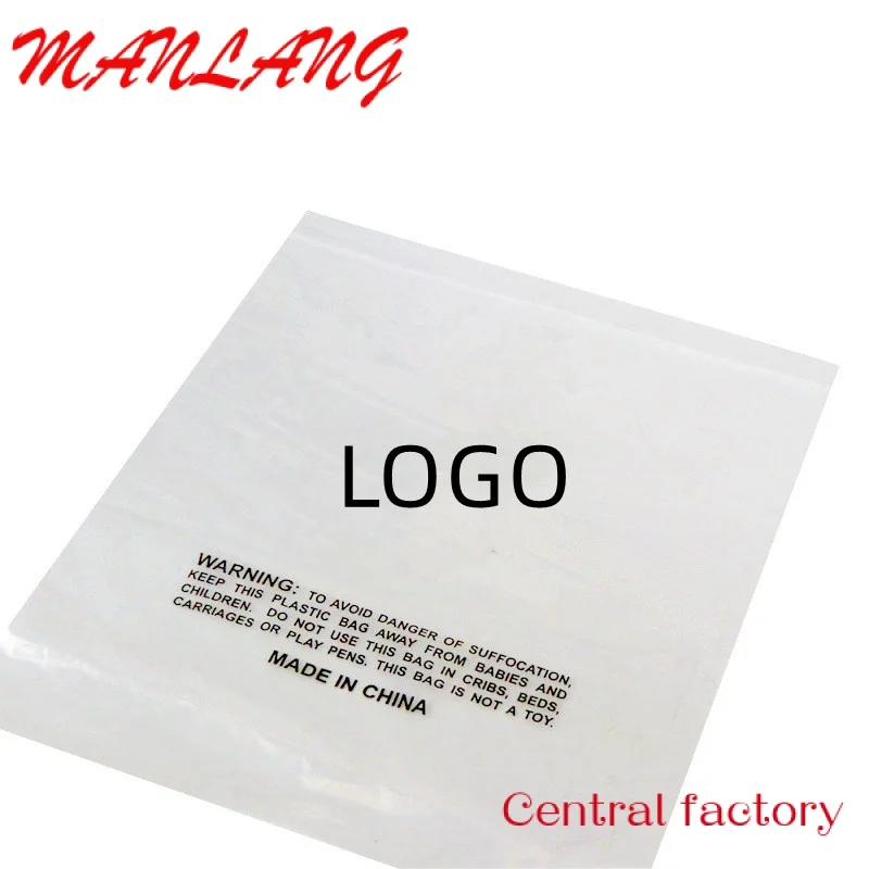 Custom  Wholesales custom logo PE plastic bag for clothes packaging recycled plastic bag