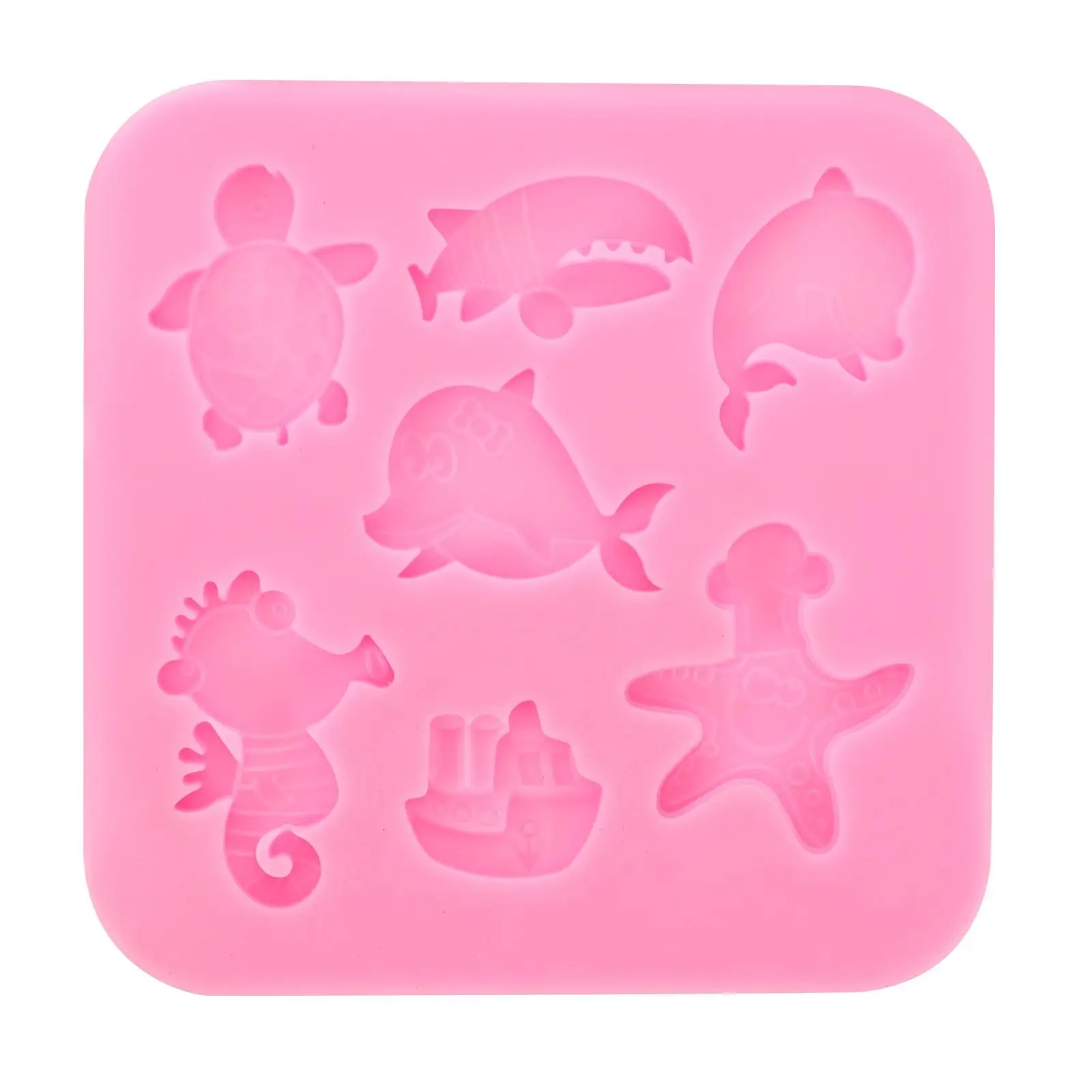 

Marine Animal Mold Pots Chocolates for Making Cake Stauffers Cookies Adorable Lovely Non-stick Paper Cup