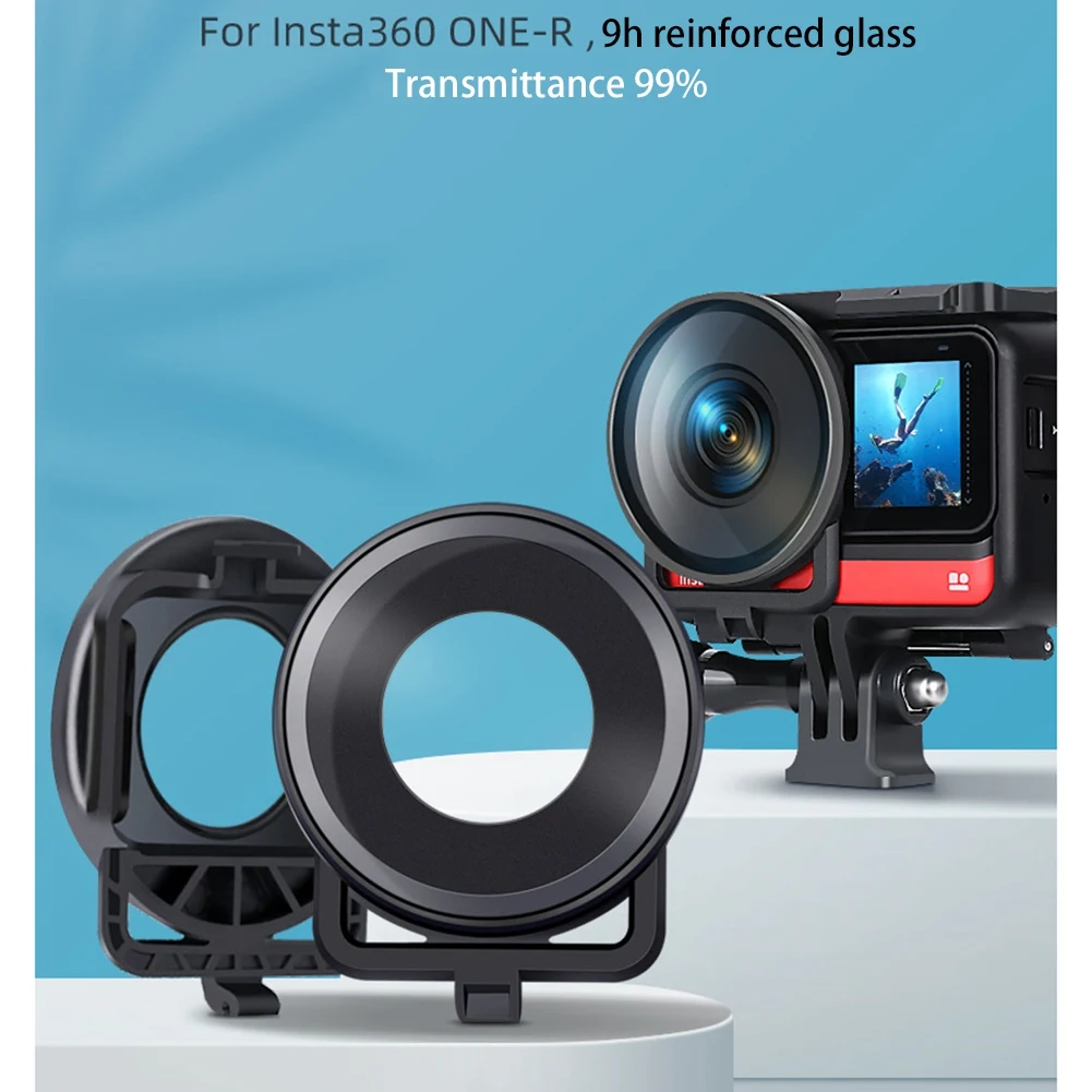 ممتاز! لـ Insta360 Lens Guards/ملحق لـ Insta 360 One R Dual-Lens 360 Mod غطاء زجاجي