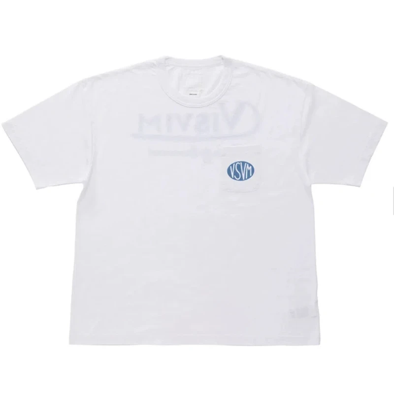 2024ss High Street VISVIM Male Printed T-Shirts Y2k Clothes Fashion Cotton Mens T-shirts Men's Clothing