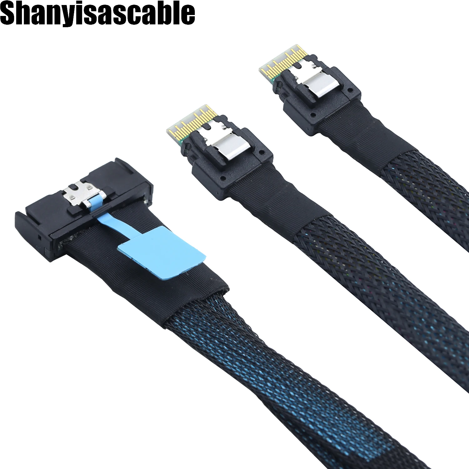 1.0M PCIE G 5.0 Slimline SAS MCIO 8i 8X 74P to dual 2XSFF Slimline 8654 4i server data connection Adapter cables