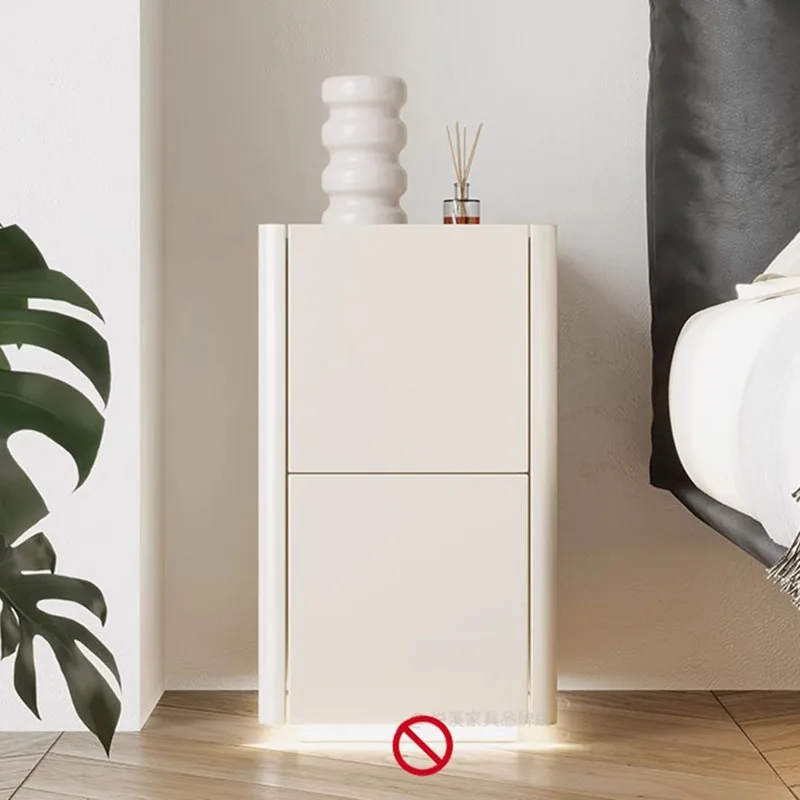Organizer White Bedside Table Bedroom Mobile Drawers Luxury Storage Cabinets Nightstand Librero Mesa De Noche Trendy Furniture