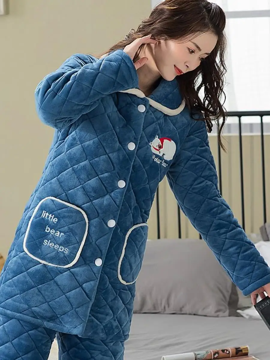 pigiama-in-pile-corallo-spesso-e-soffice-da-donna-a-maniche-lunghe-in-cotone-a-tre-strati-caldo-per-l'inverno-abbigliamento-da-casa