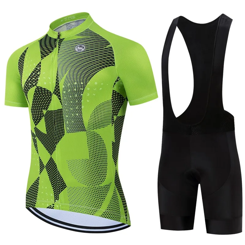 

2026 Men Summer Cycling Jersey Set Breathable Mountain Bike Cycling Clothes Ropa Maillot Ciclismo Verano Team Triathlon Suits