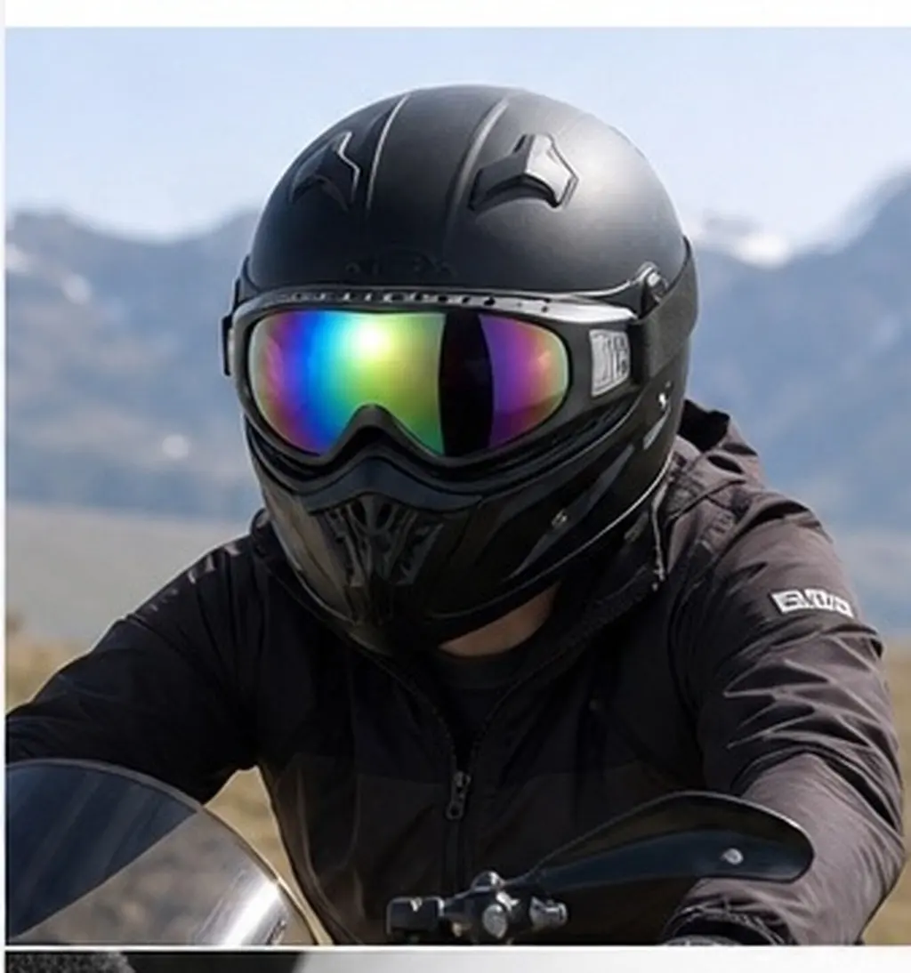 Blue Frame Snowmobile Ski Goggles Windproof Outdoor Safety Protective Glasses Uv400 Cycling Motorcross Riding Safety Goggles