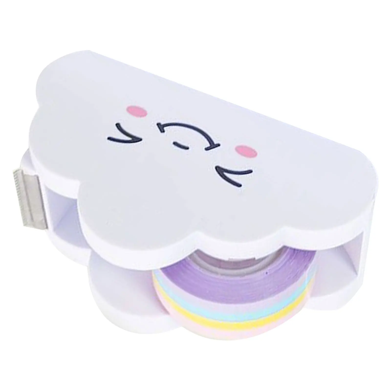 ROMISBABA Ergonomic Tape Dispenser Rainbow Cutter Compact Adhesive Tape Dispenser for Home Office Portable