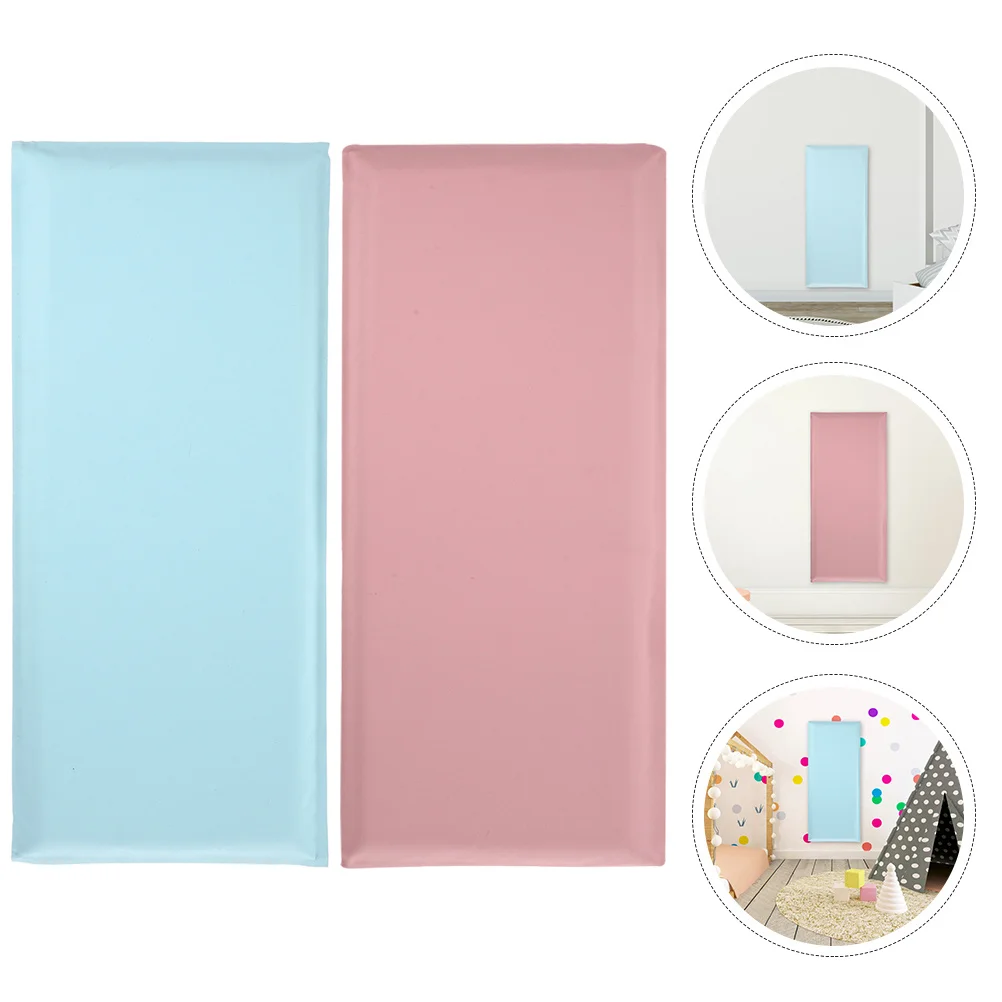 

2 Pcs Nursery Wall Sticker Cushion Protector 's Anti Collision Padding PVC Anti-collision Soft Stickers Pads