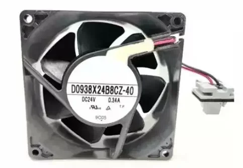 

D0938X24B8CZ-40 DC 24V 0.34A 2-Wire 90x90x38mm Server Cooling Fan