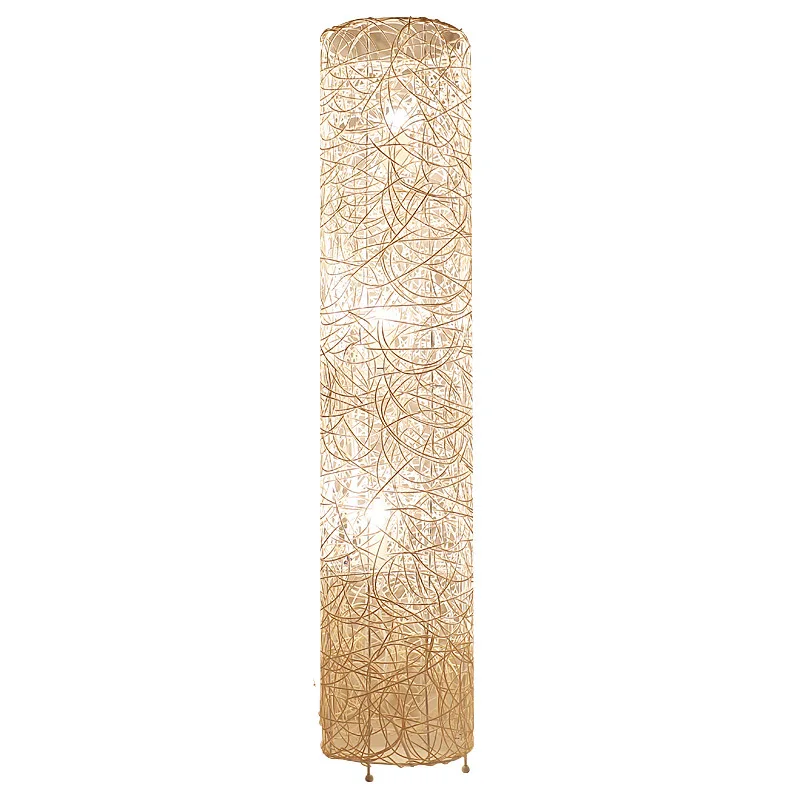

Japanese Floor Lamp Teahouse South East Asia Tea Room Zen Living Room Bedroom Rattan New Chinese Floor Lamp