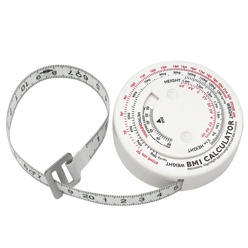 BMI Calculator Automatic Telescopic Tape Measure Body Measuring Tape Centimeter Sewing Ruler Tools