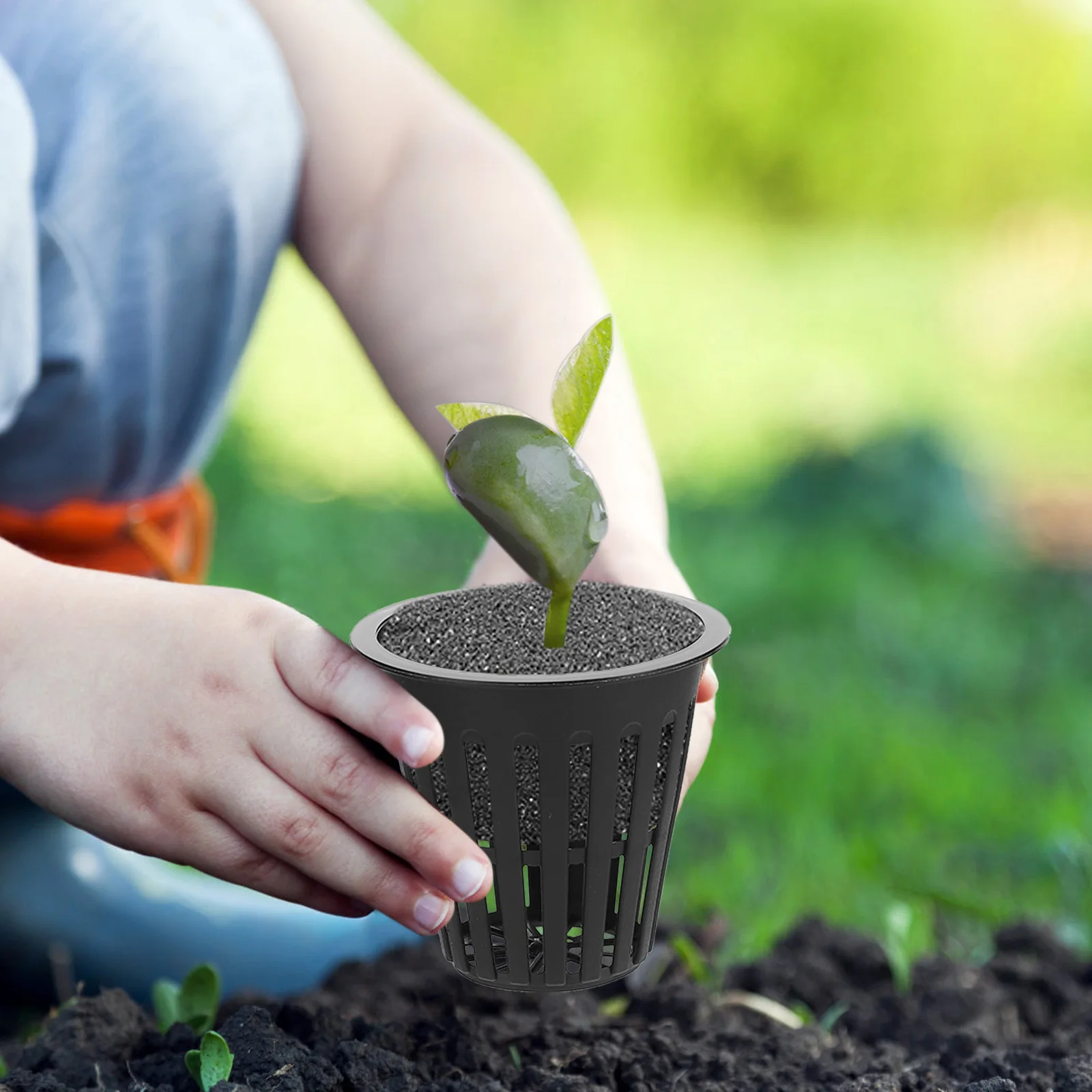 

10pcs Hydroponic Baskets Water Culture Planting Cups Plastic Garden Net Pots for Nursery Use Durable Root