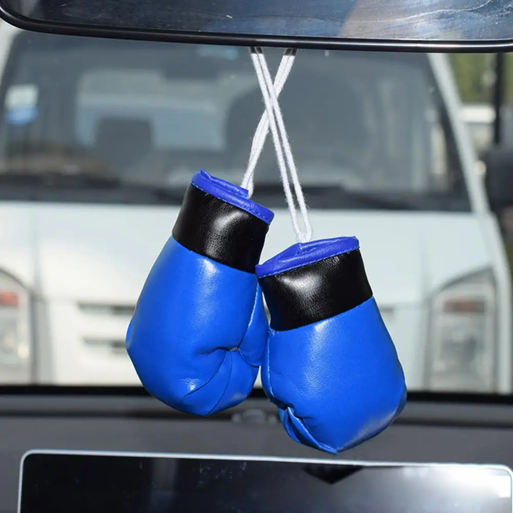 1 Pair Mini Boxing Glove Pendants Realistic Mini Boxing Gloves Waterproof Car Interior Boxing Gloves Hanging Decoration