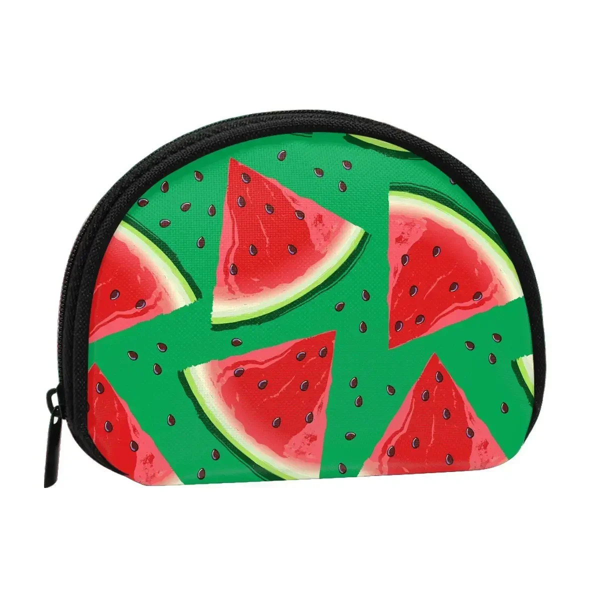 Watermelon Graphics 3D Printing Coin Purse Ladies Shopping Portable Silver  Bag Travel Credit Card ID   Gift