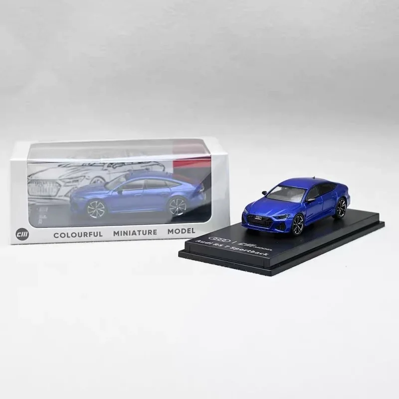 CM 1/64 Audi RS7 C8 ABT modified Plain color collection alloy car model