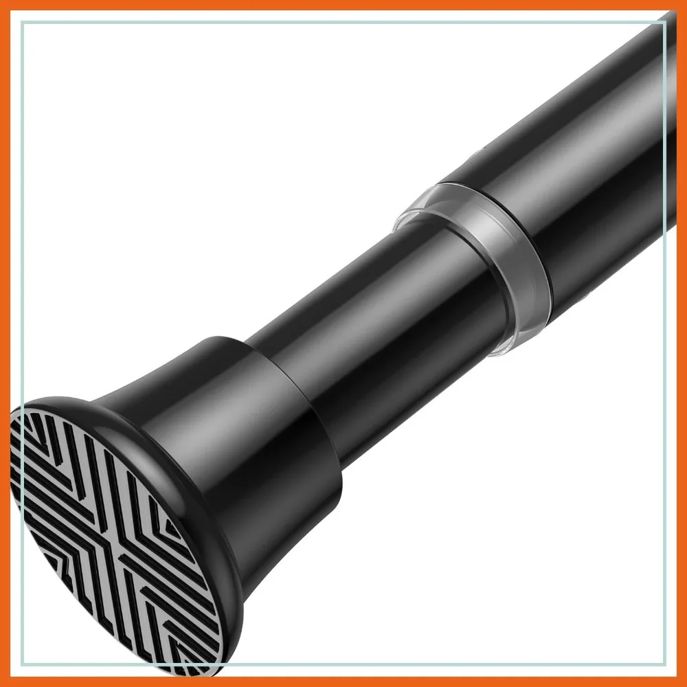 

Adjustable Tension Curtain Rod 32-76 Inch, No Drilling, 7/8" Diameter, Spring Loaded, for Window, Doorway, Kitchen, Bathroom, Closet