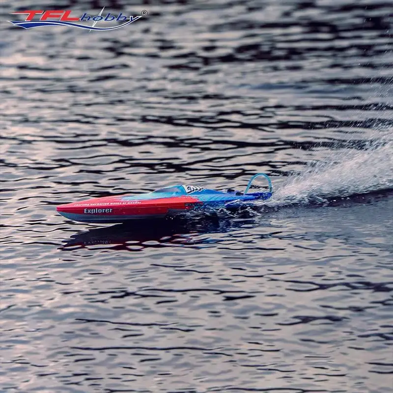 

Радиоуправляемая лодка TFL Hobby Explorer MINI MONO 1158 с функцией самовосстановления, высокоскоростная профессиональная модель для соревнований среди молодежи