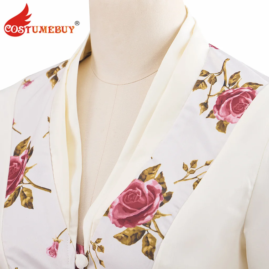 

Костюм для косплея «Позолоченный век» Берта Рассел, викторианское платье с цветочным принтом, суета, средневековое платье, топ, юбки, наряд