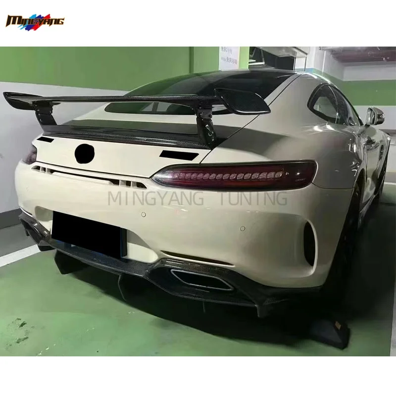 تعديل نصف جاف من ألياف الكربون GT ترقية IMP Style PRO BodyKit مصد السيارة غطاء محرك السيارة لمرسيدس بنز GT GTS 201 #4