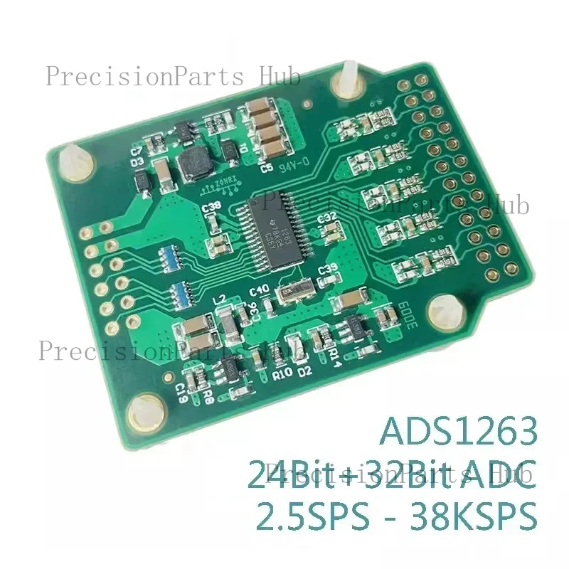 ADS1263 High Precision Module Development Board 24Bit/32Bit ADC 38.4Ksps Analog To Digital Conversion