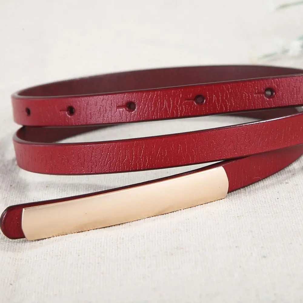 Luxury Design Genuine Leather Belt Waist Decoration Versatile Women Pin Buckle Waistband Trouser Dress Belts