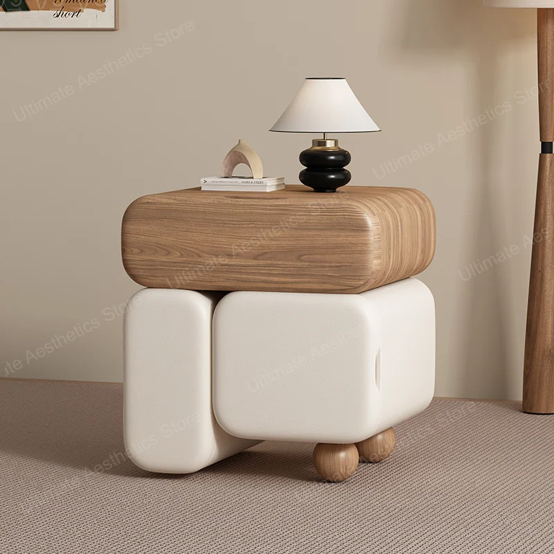 Tiroirs De rangement tables De chevet Style crème mignon Table De chevet esthétique De luxe Design Simple Mesa De Noche meubles De chambre