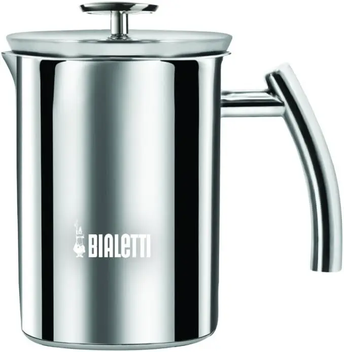 

Small Cappuccino Machine with Milk Frother, 200ml Steel Espresso Maker for Home Use