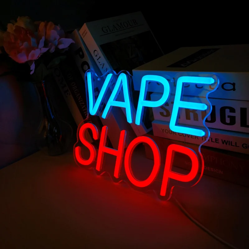 CTTNLS VAPE Shop Neon-perlengkapan daya USB dekorasi dinding LED, cocok untuk gua pria, garasi, kamar tidur-hadiah sempurna untuk ayah dan Hus