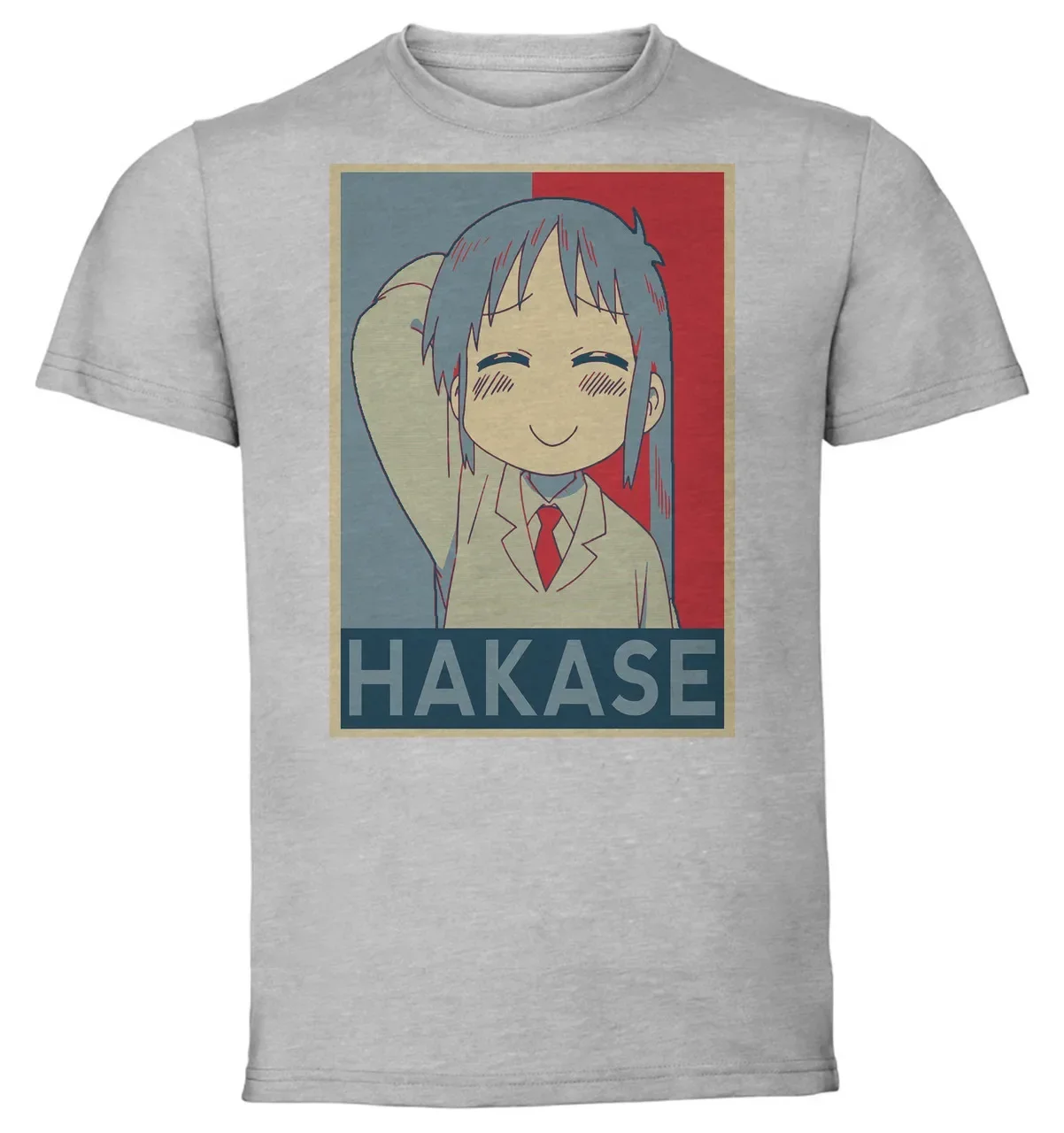 T-Shirt Unisex Grey Propaganda Nichijou Hakase