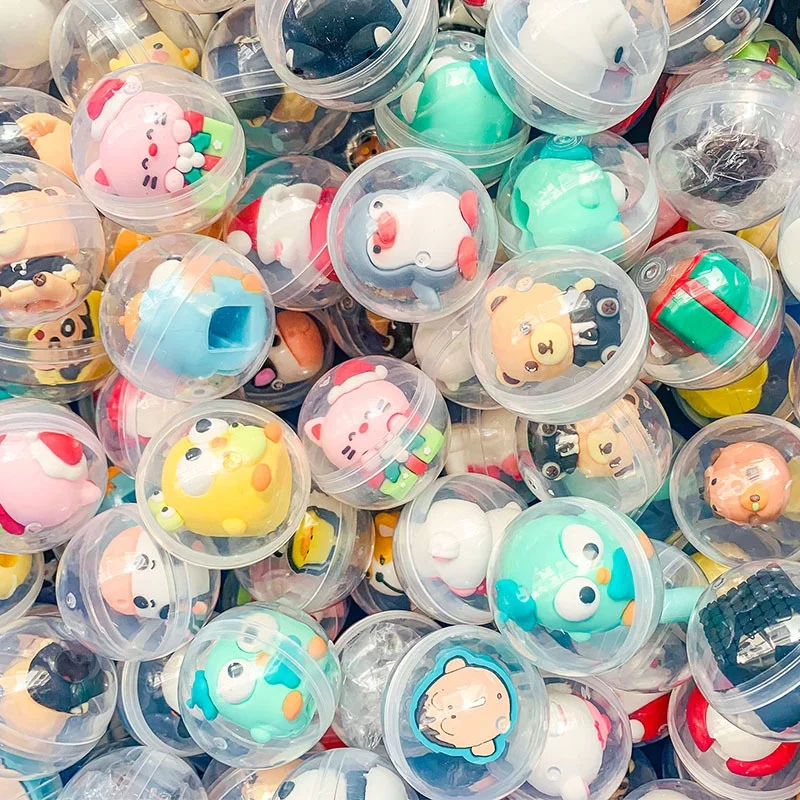 Miniso 45mm Twist Egg Twist Ball Pen Head Toy Cartoon Doll Twist Egg Machine Blind Box Gashapon Miniatures Mini Capsule Balls