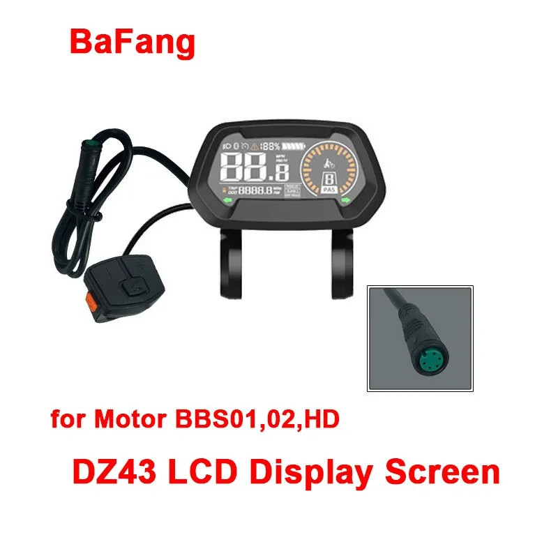 

Electric bicycle BaFang Mid Mounted Motor BBS01 BBS02 BBSHD Suitable for DZ43 LCD Display 24V 36V 48V Anti Water Head