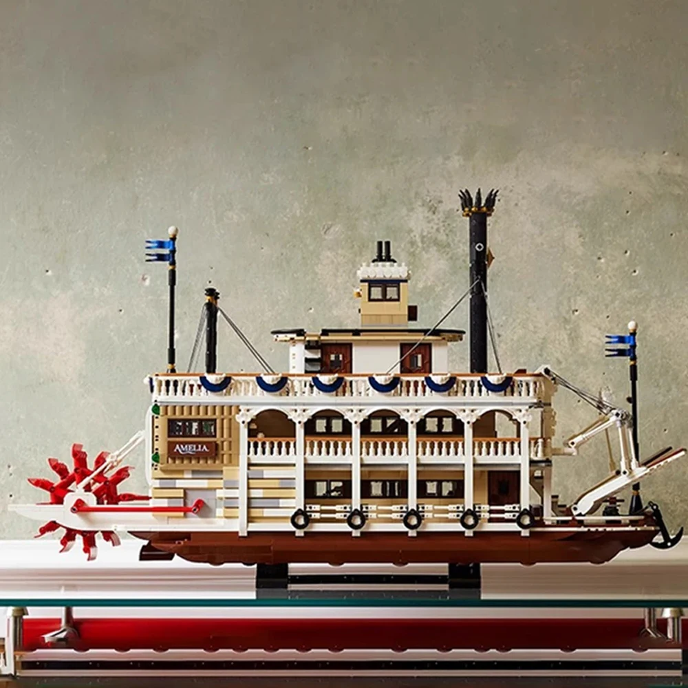 

Kalein 2025 new technology 4090pcs luxury cruise ship steamboat model building blocks giant puzzle assembly toy birthday gift