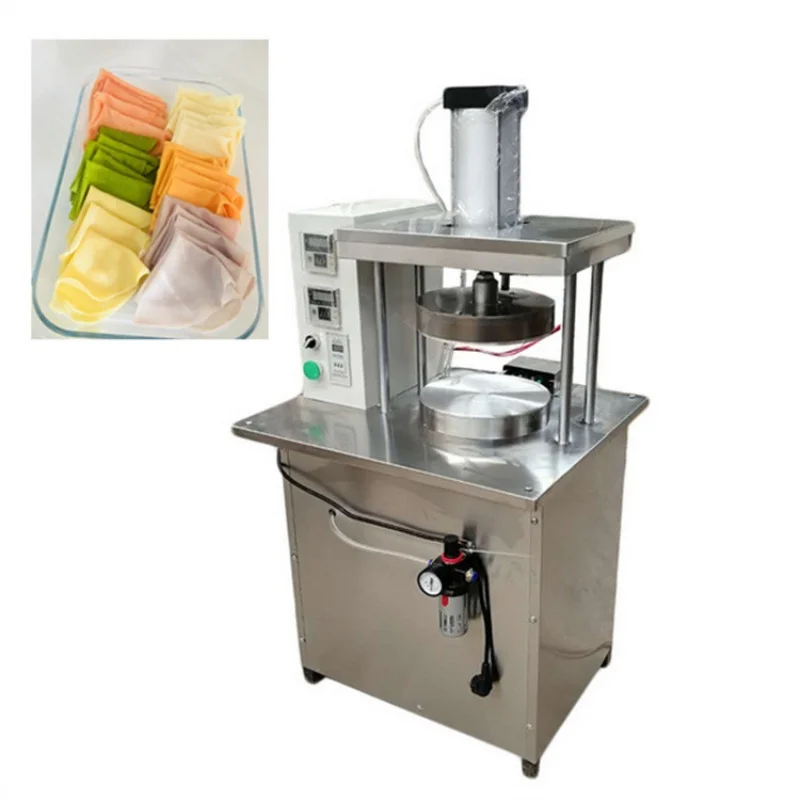 Professional Motorized Multifunctional Industrial Peking Duck Pancake Crepe Press Maker Scallion Roti Corn Flour Maquina De
