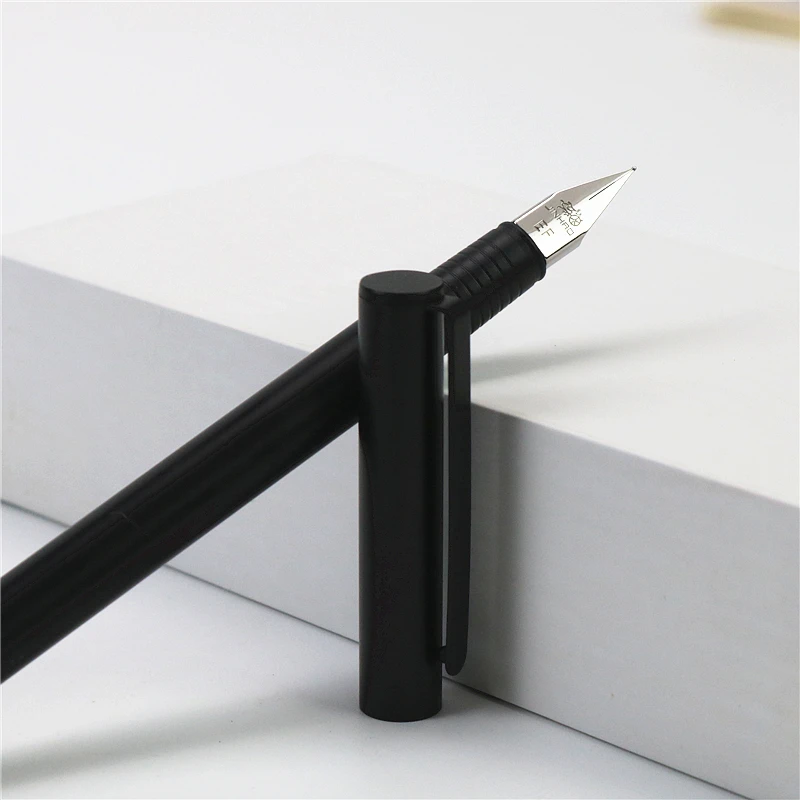 Fine PenHolder  Girl Style Black Fountain Pen Student writing business office pen EF fine nib 0.38mm