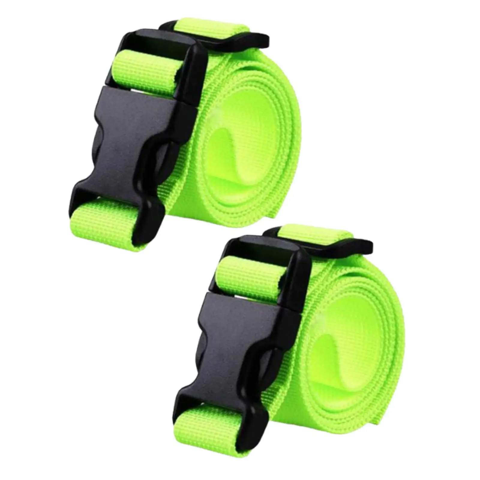 3x2 Pieces Golf Cart Bag Straps Nylon Tie Down Belts Packing for Suitcase Practical Quick Release Buckle Fastener Belts