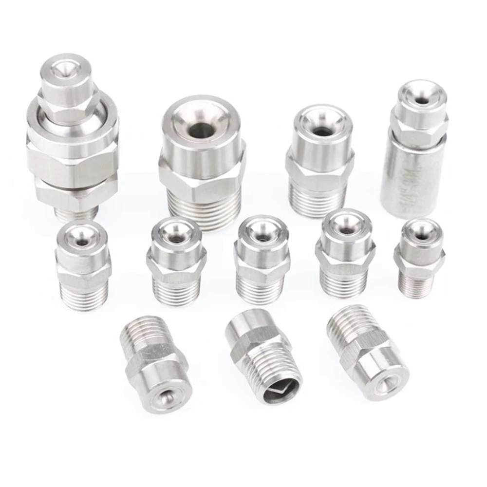 

1/8" 1/4" BSPT 304 широкоугольная водоструйная форсунка из нержавеющей стали с полным конусом 1,6 2 2,4 2,8 3 3,2 3,6 4 4,4 4,8 5,2 6 мм Отверстие